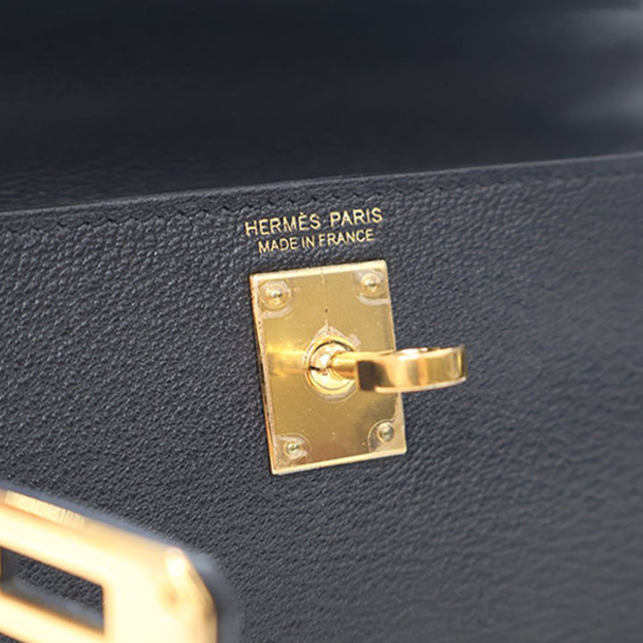 Hermès Mini Chevre Kelly II Sellier 20 Noir