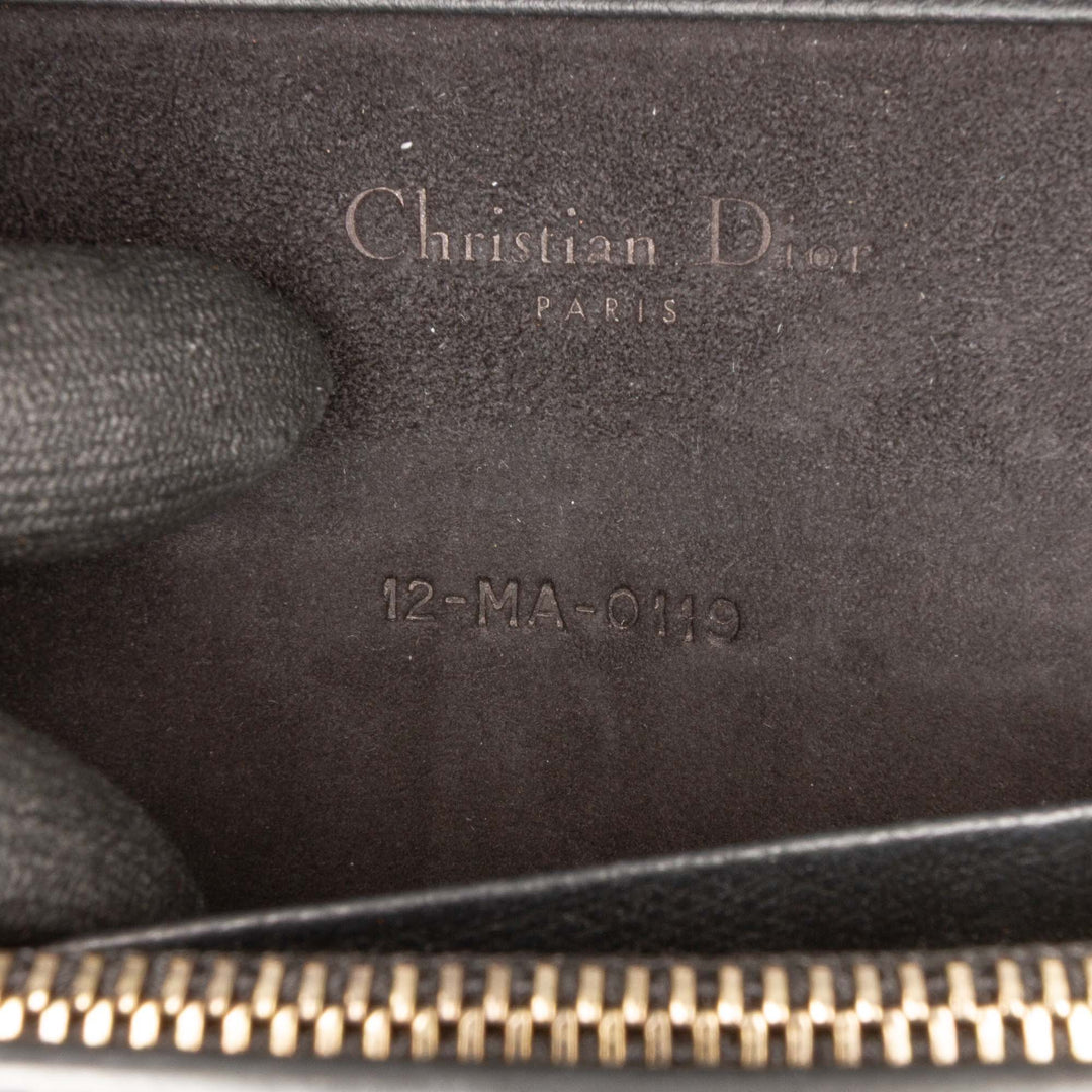 Dior Grained Cuir de veau Saddle Chain Pochette Noir – GABY PARIS Authentique