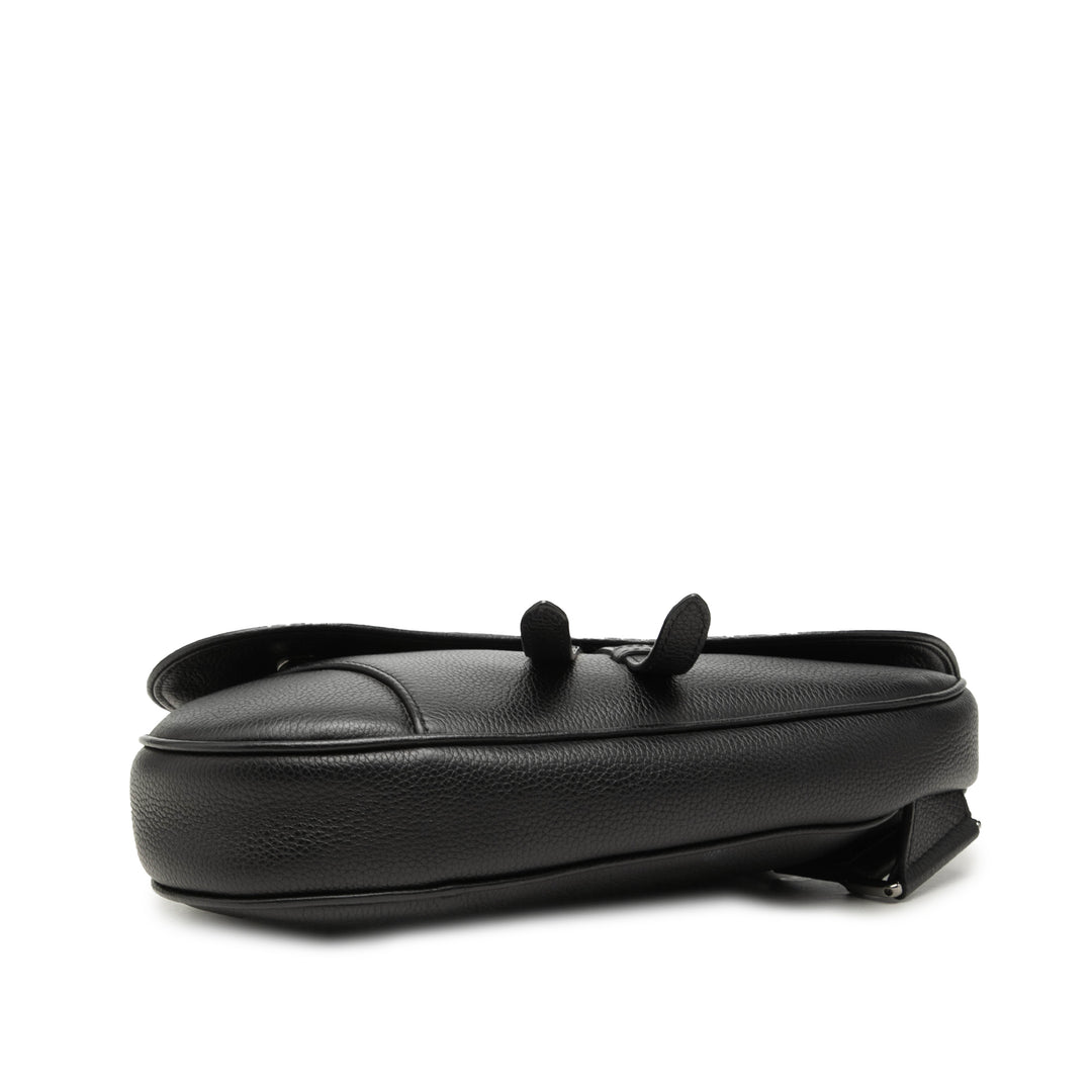 Dior Shawn Stussy Cuir de veau grainé Saddle Sac