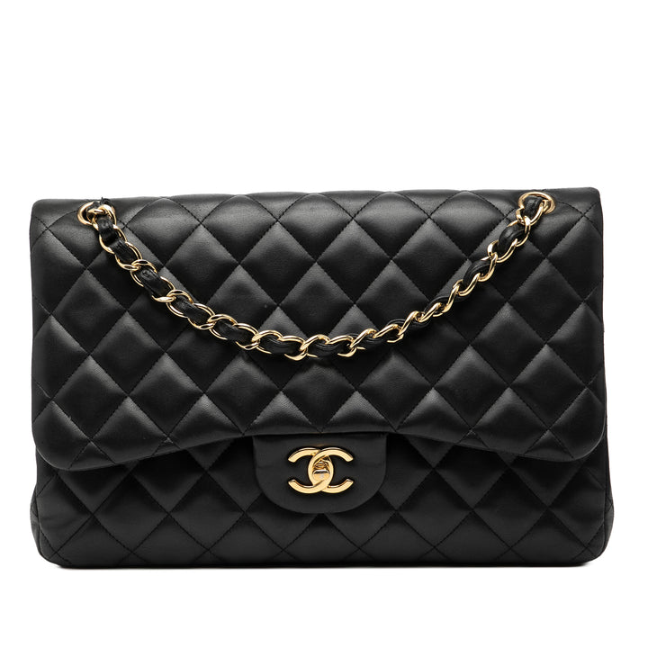 Chanel Jumbo Classic Cuir d’agneau Double rabat