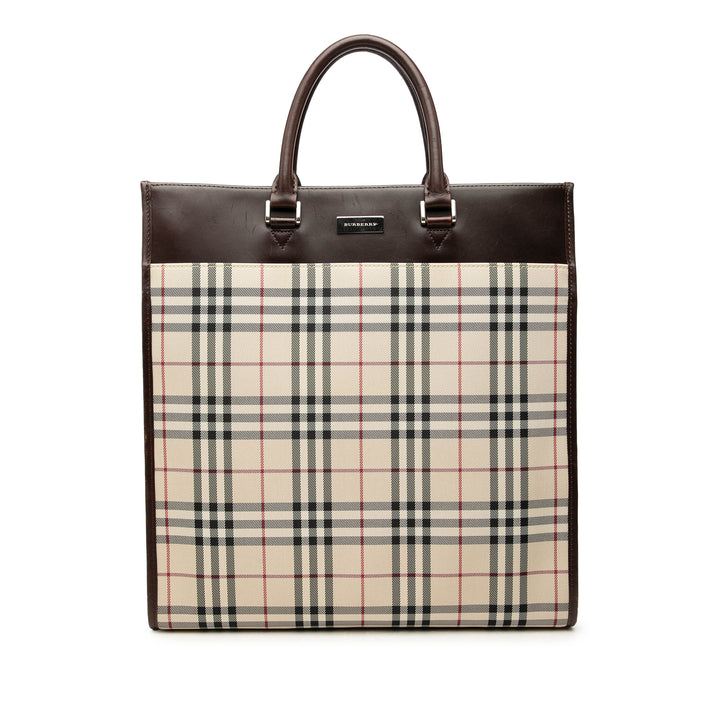 Burberry Cabas House Check Beige – vue principale – GABY PARIS