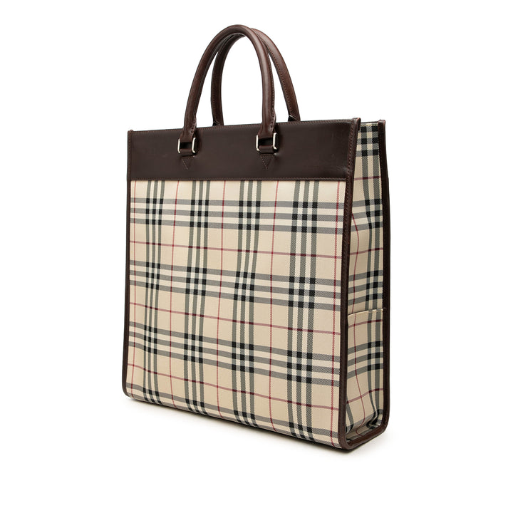 Burberry Cabas House Check Beige – vue 2 – GABY PARIS