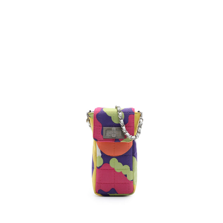 Multicolor Chocolate Bar Reissue 2.55 Phone Pochette avec chaîne Multi Multicolore