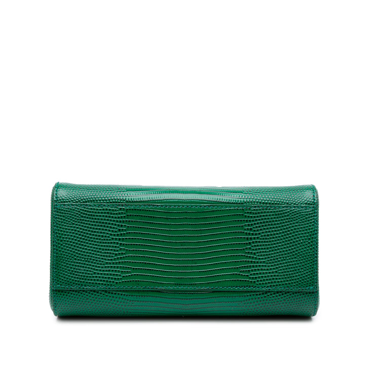 Dolce & Gabbana Iguana embossé Miss Sicily Sac Petit Cuir de veau Vert – vue 3 – GABY PARIS