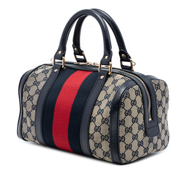 Gucci Small GG Toile Web Joy Boston Sac