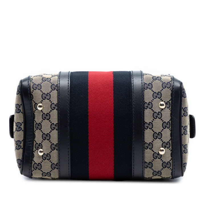 Gucci Small GG Toile Web Joy Boston Sac