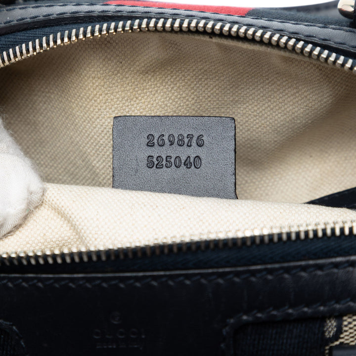 Gucci Small GG Toile Web Joy Boston Sac