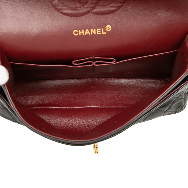 Chanel Classic Double rabat Moyen Cuir d'agneau Noir – vue 4 – GABY PARIS