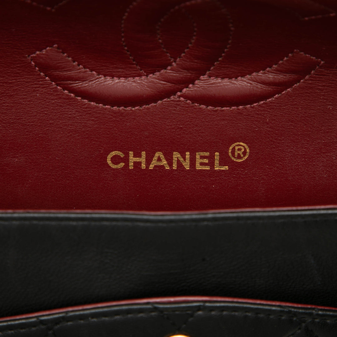 Chanel Classic Double rabat Moyen Cuir d'agneau Noir – vue 5 – GABY PARIS