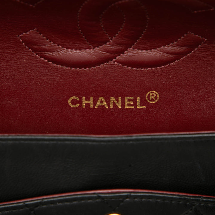 Chanel Classic Double rabat Moyen Cuir d'agneau Noir – vue 5 – GABY PARIS
