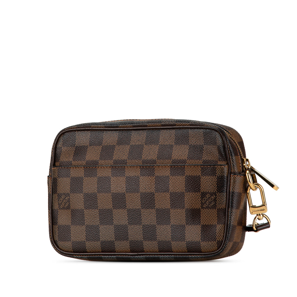 Louis Vuitton Damier Ebene Pochette Billets Macao Brown - GABY PARIS