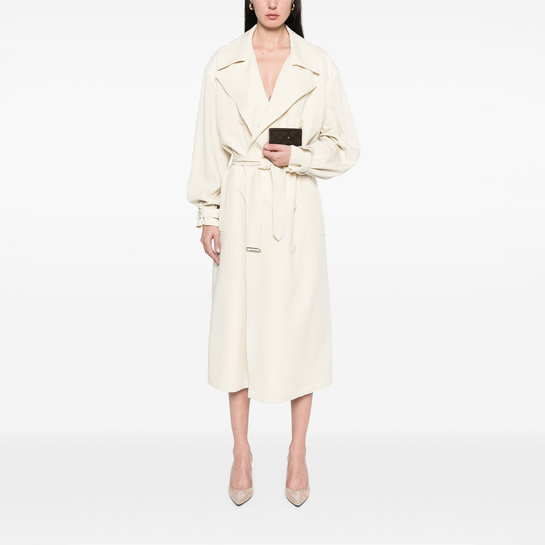 Chanel CC Double Surpiqué Cuir d’agneau Bifold Small Portefeuille