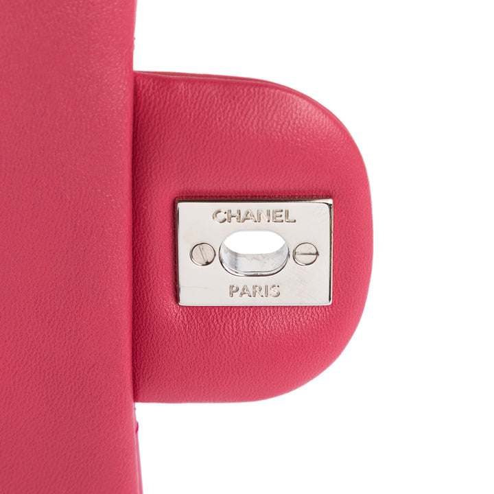 Mini Rectangular Classic Lambskin Single Flap Pink - Gaby Paris