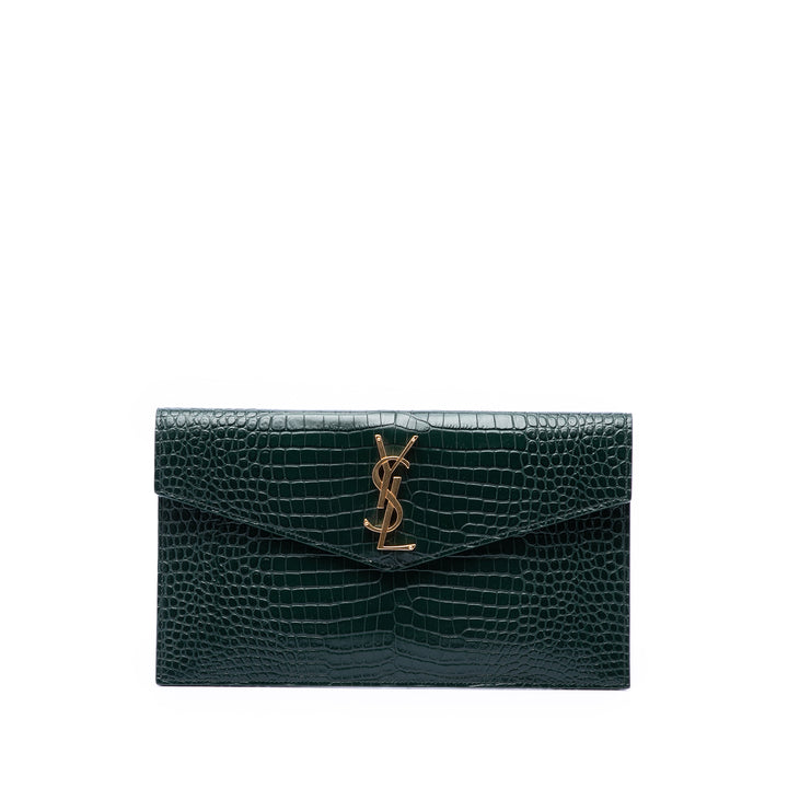 Saint Laurent Croc embossé Cuir Uptown Pochette