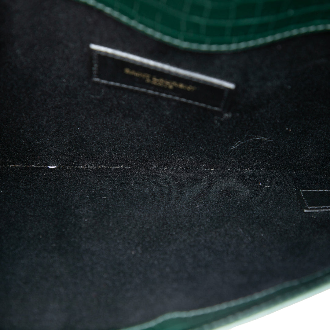 Saint Laurent Croc embossé Cuir Uptown Pochette