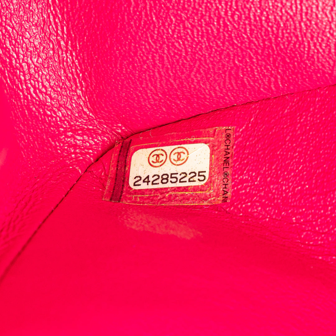 Medium Classic Chevron Lambskin Double Flap Pink - Gaby Paris