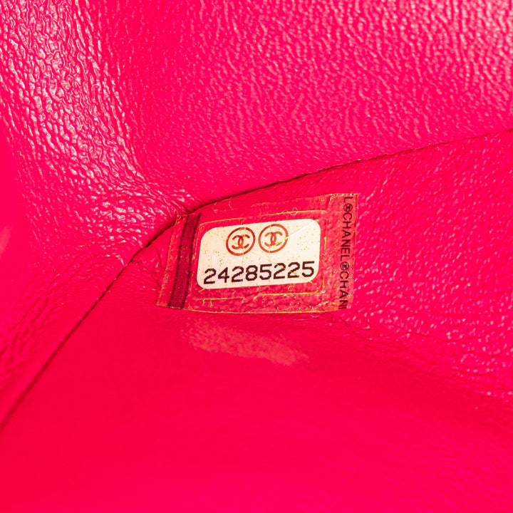 Medium Classic Chevron Lambskin Double Flap Pink - Gaby Paris