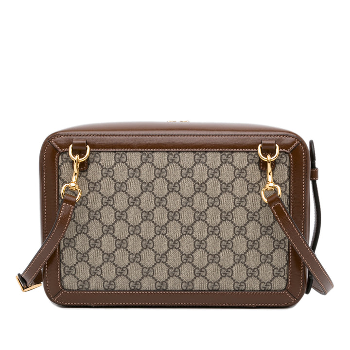 GG Supreme Azalea Box Bag Brown - Gaby Paris