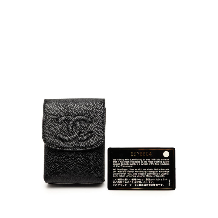 Chanel CC Caviar Cigarette Étui