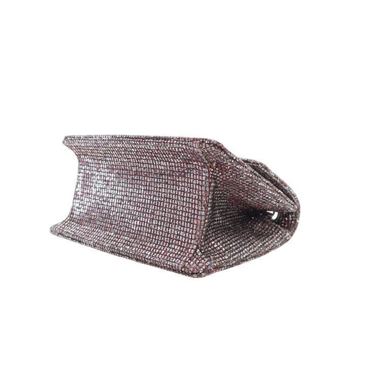 Chanel Mini Glitter Toile Reissue 2.55 à rabat