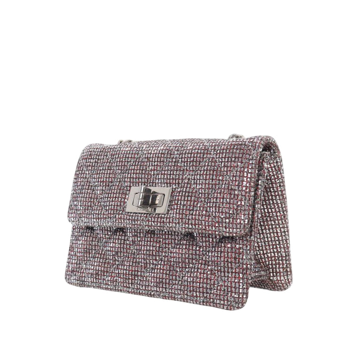 Chanel Mini Glitter Toile Reissue 2.55 à rabat