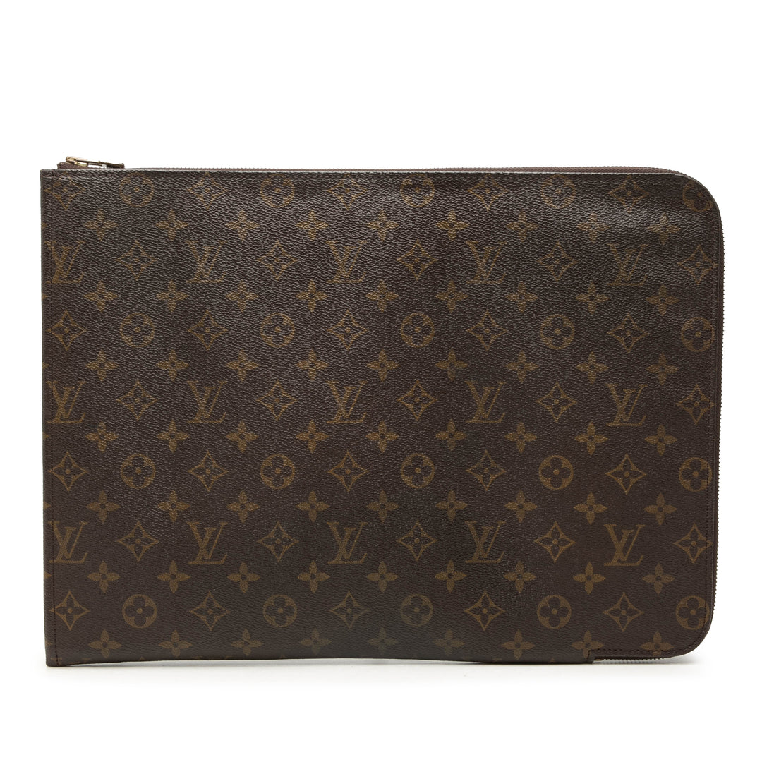 Poche Documents Portfolio Monogram Marron