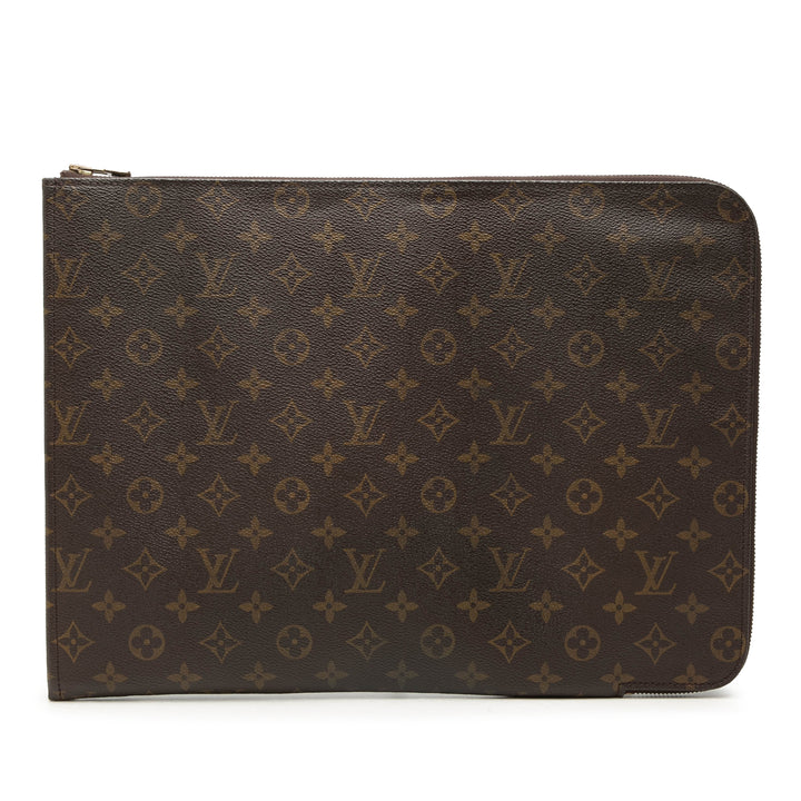 Poche Documents Portfolio Monogram Marron