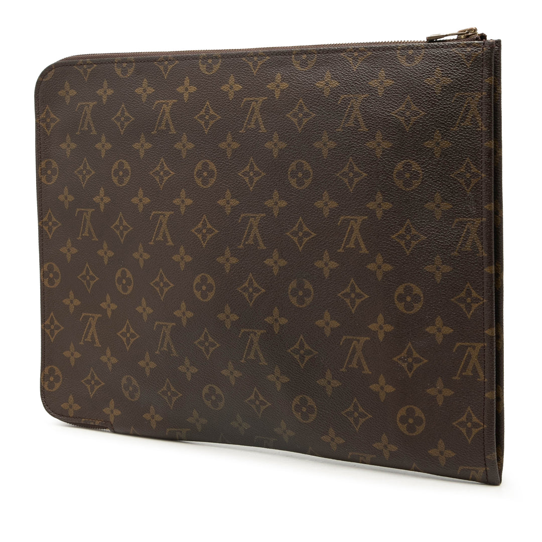 Poche Documents Portfolio Monogram Marron