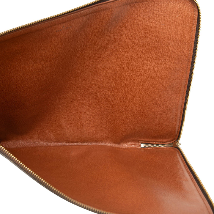 Poche Documents Portfolio Monogram Marron