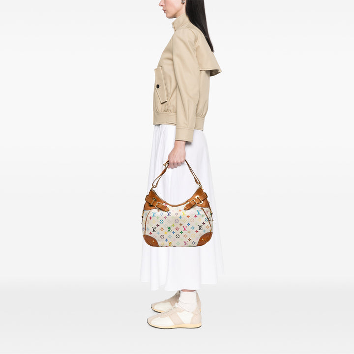 Monogram Multicolore Greta White - Gaby Paris