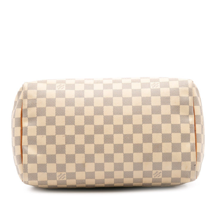 Damier Azur Speedy 30 White - Gaby Paris