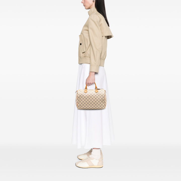 Damier Azur Speedy 30 White - Gaby Paris