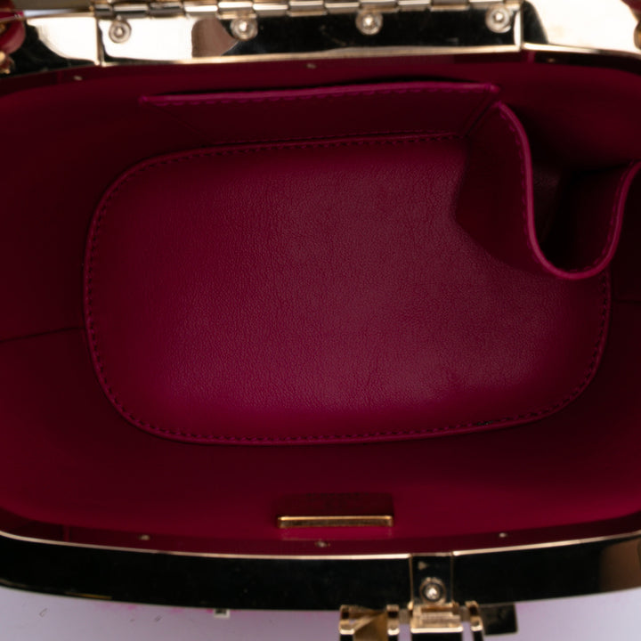 Quilted Tweed Vanity Case Pink - Gaby Paris