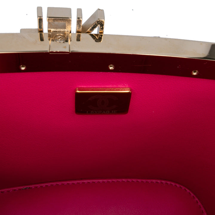Quilted Tweed Vanity Case Pink - Gaby Paris