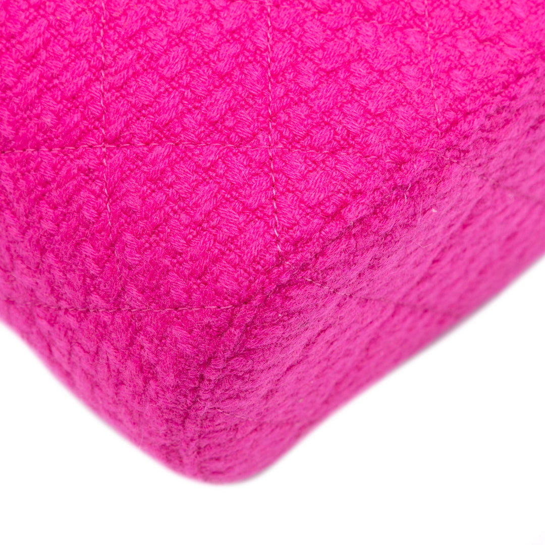 Quilted Tweed Vanity Case Pink - Gaby Paris