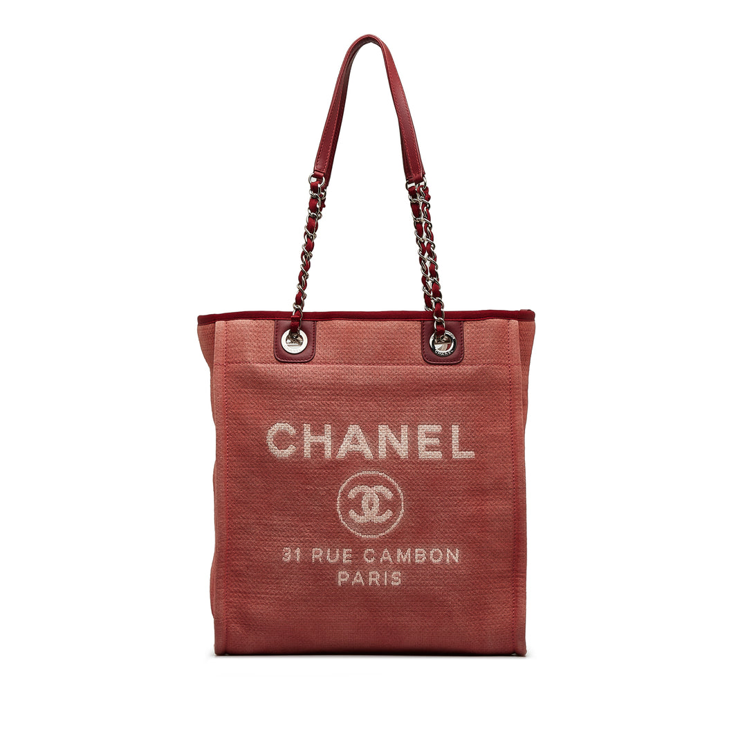 Mini Mixed Fibers Deauville Tote Red - Gaby Paris