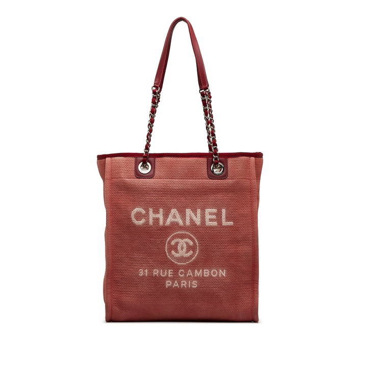 Mini Mixed Fibers Deauville Tote Red - Gaby Paris