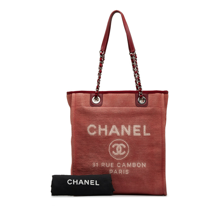 Mini Mixed Fibers Deauville Tote Red - Gaby Paris