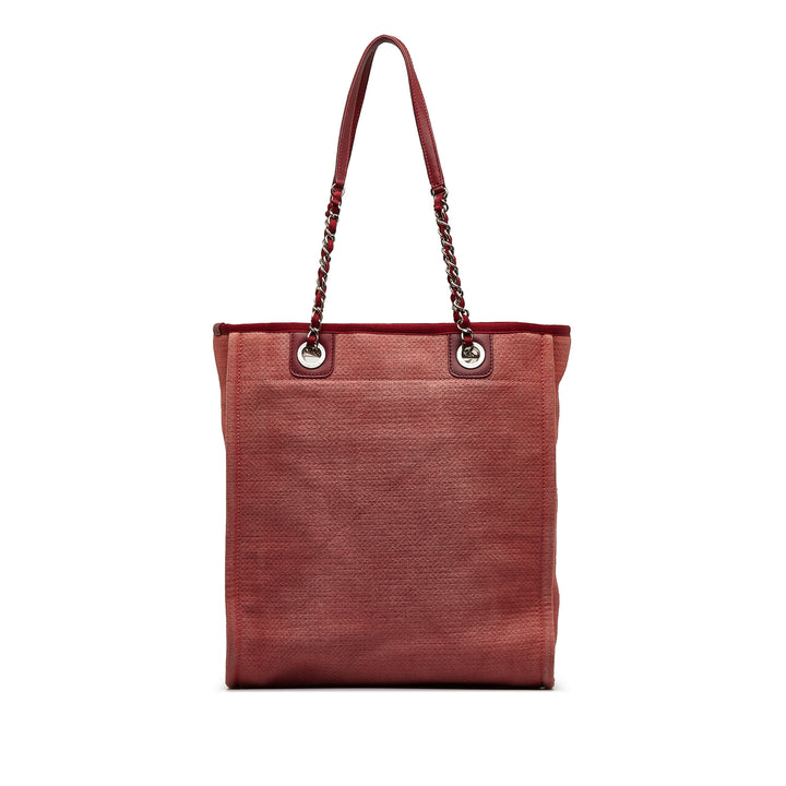 Mini Mixed Fibers Deauville Tote Red - Gaby Paris