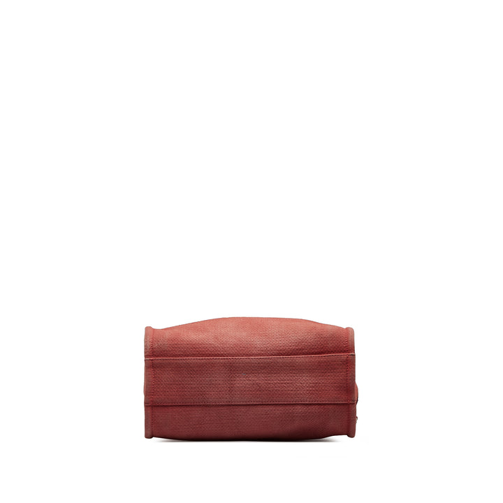 Mini Mixed Fibers Deauville Tote Red - Gaby Paris