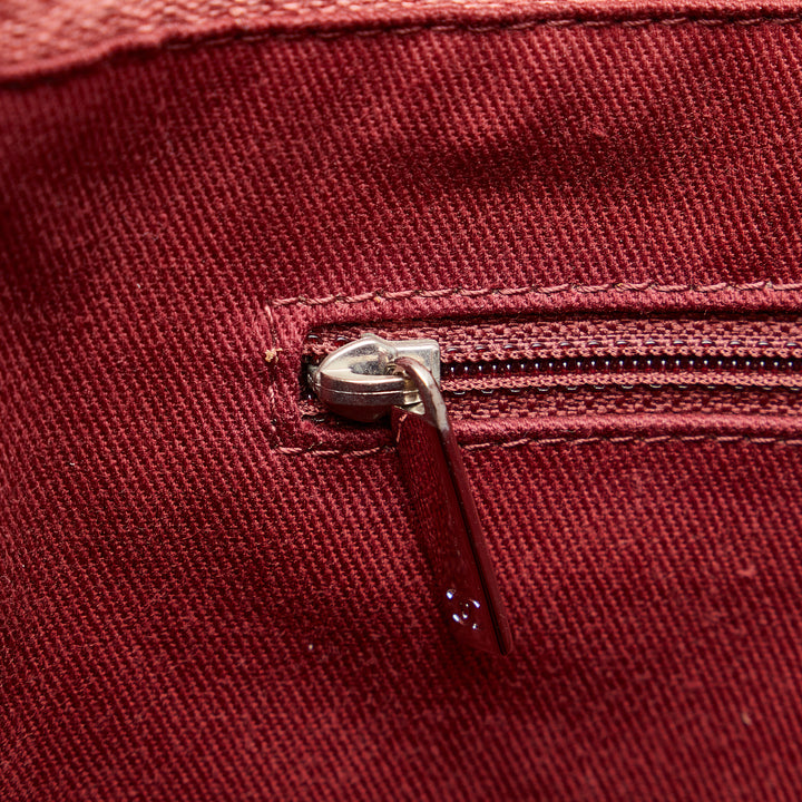 Mini Mixed Fibers Deauville Tote Red - Gaby Paris