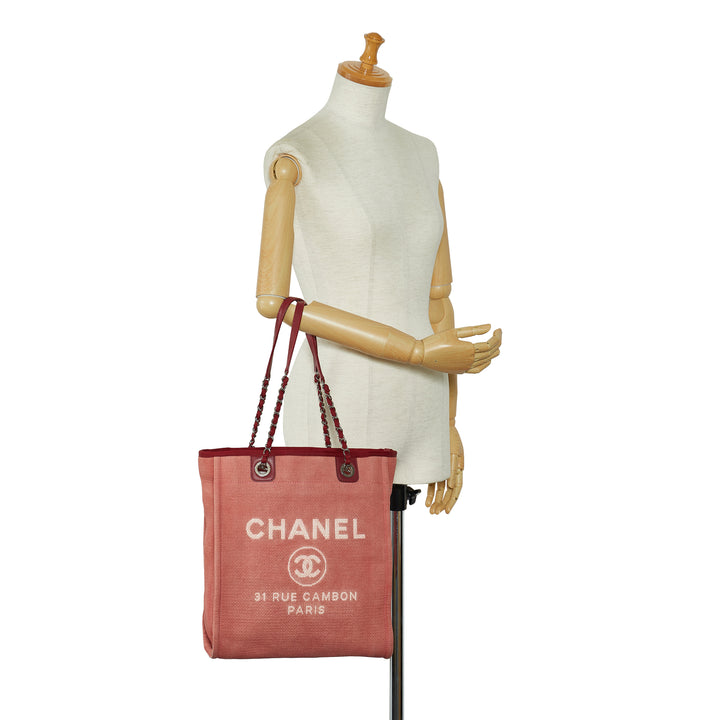 Mini Mixed Fibers Deauville Tote Red - Gaby Paris