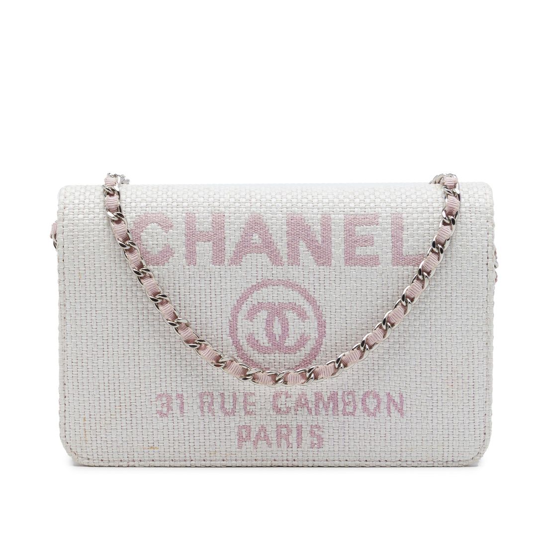Chanel Deauville Wallet on Chain Rose
