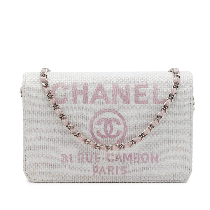 Chanel Deauville Wallet on Chain Rose