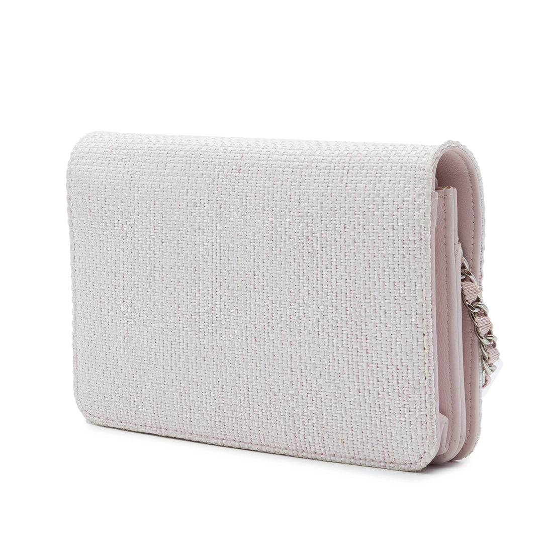Chanel Deauville Wallet on Chain Rose