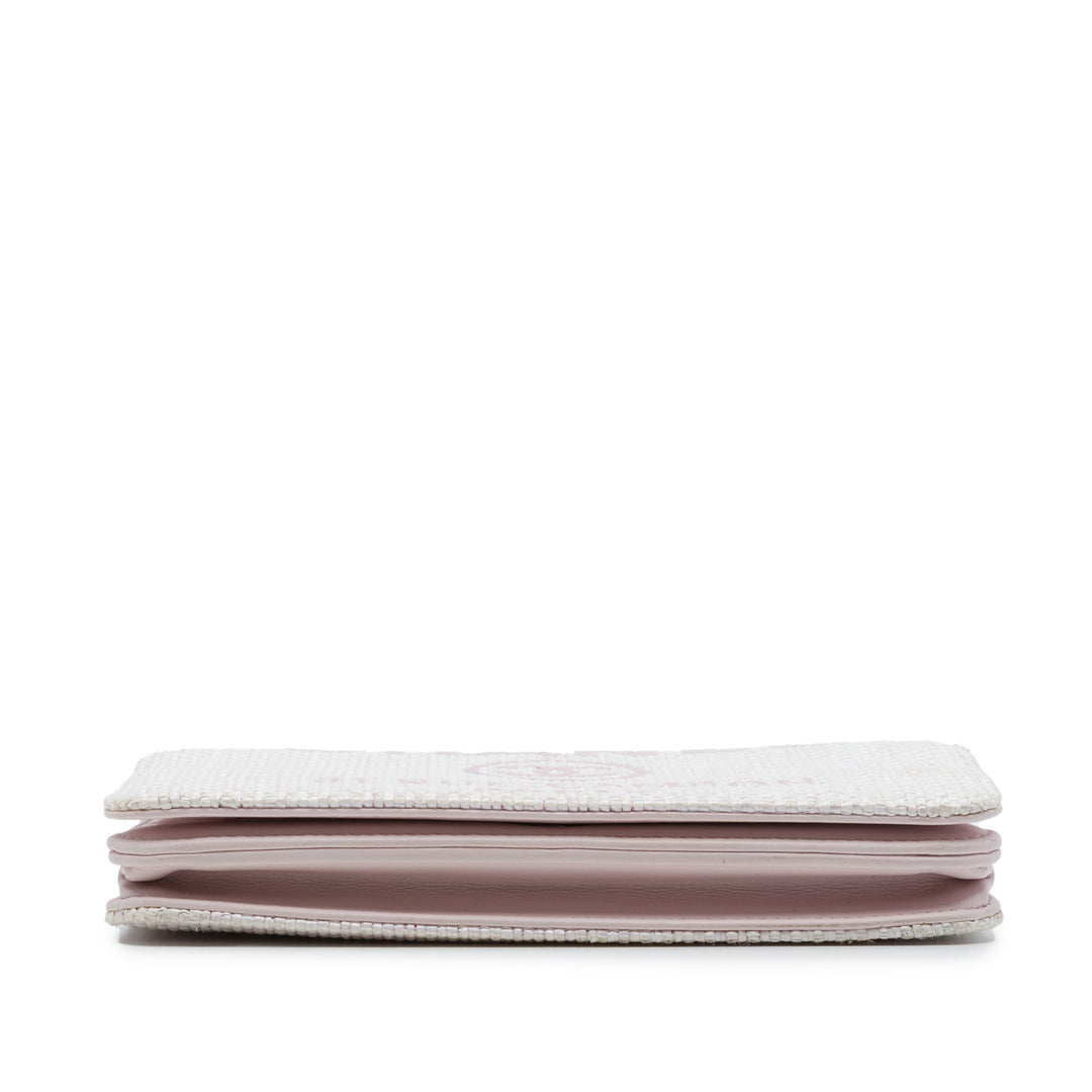 Chanel Deauville Wallet on Chain Rose