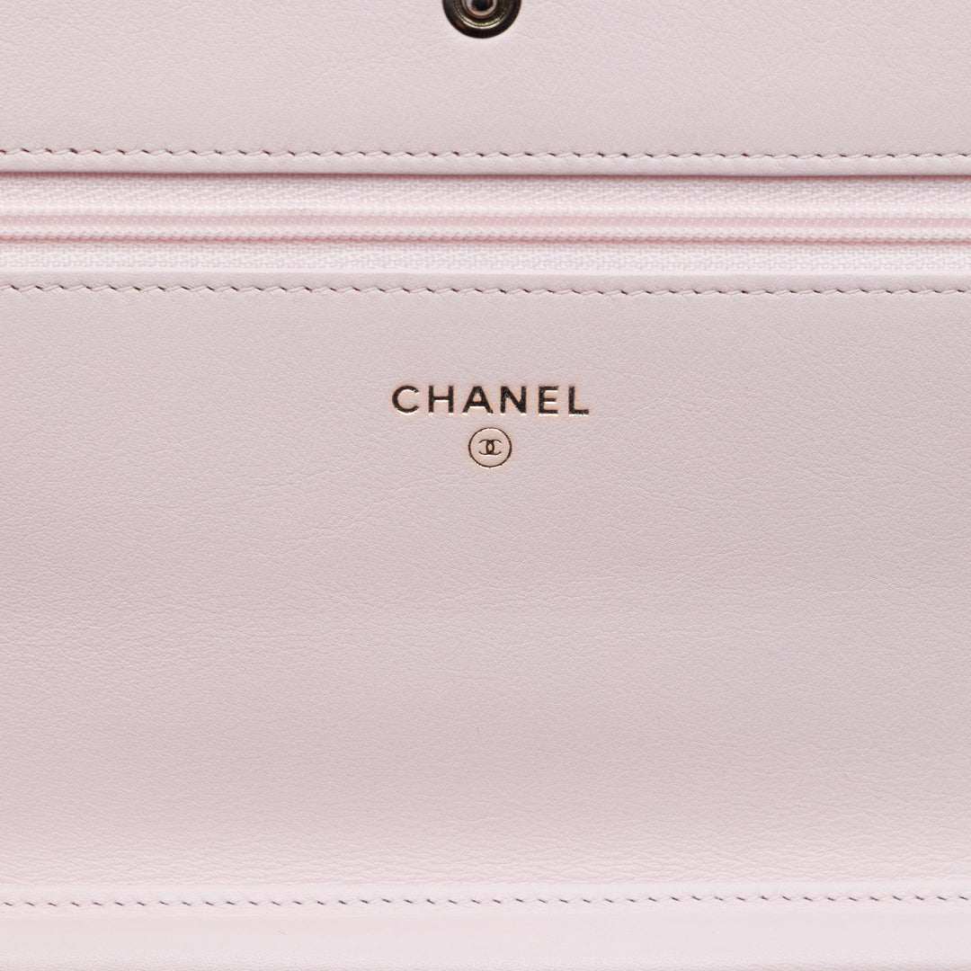 Chanel Deauville Wallet on Chain Rose