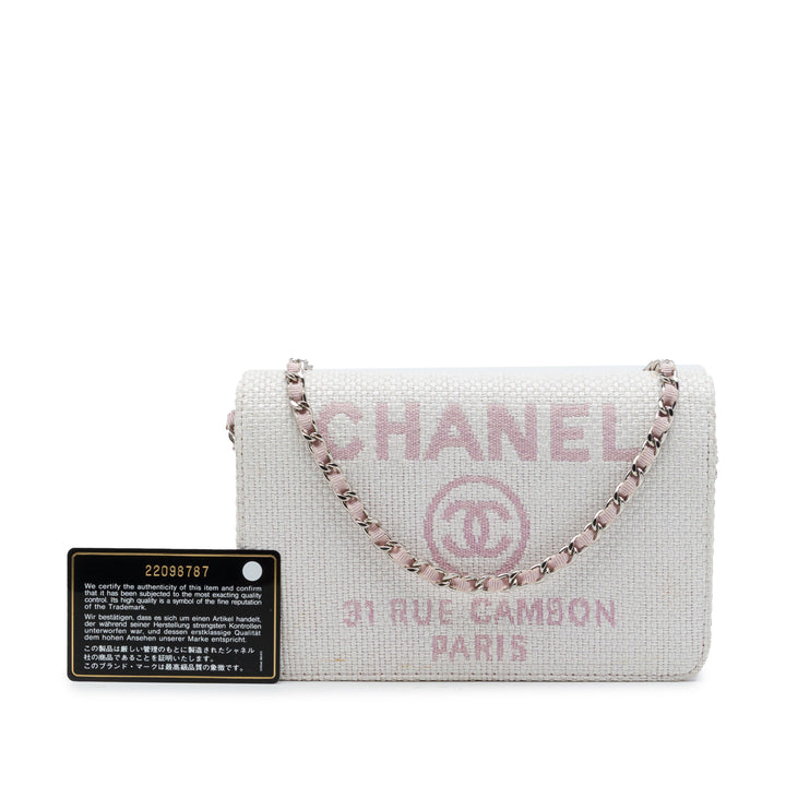 Chanel Deauville Wallet on Chain Rose