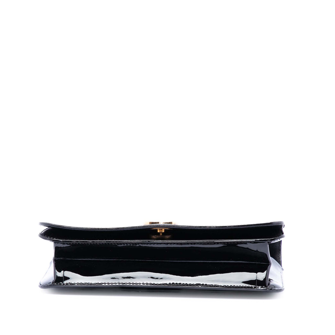Chanel CC Cuir verni Wallet on Chain