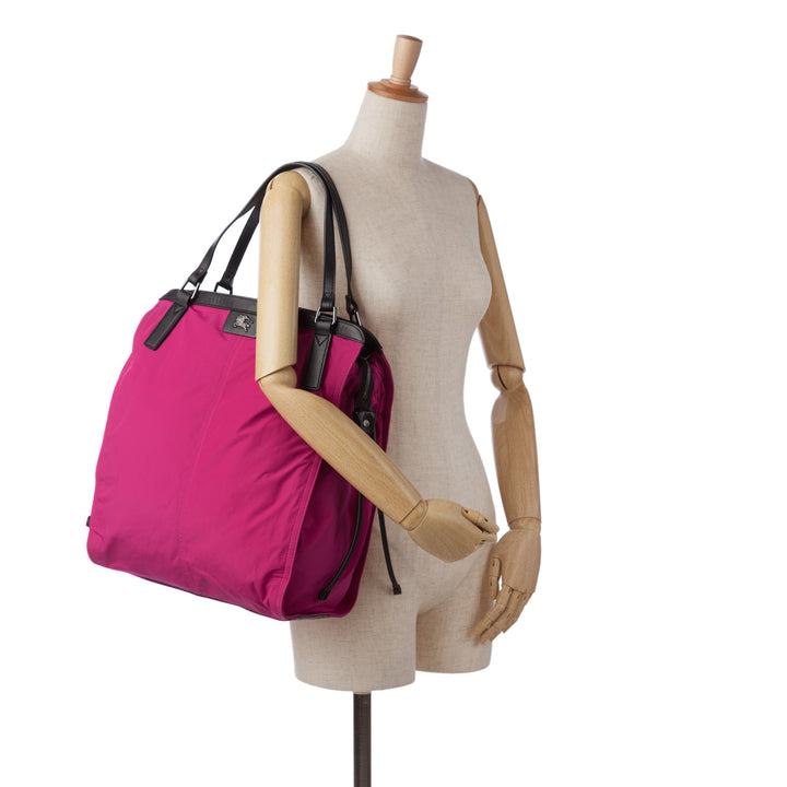 Nylon Buckleigh Tote Bag Pink - Gaby Paris